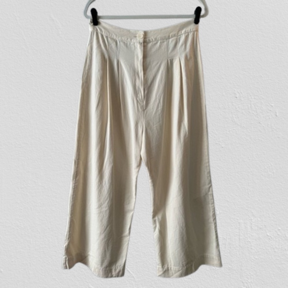 Emerson Thorpe Cotton Wide Leg Slacks Trousers Women's 12